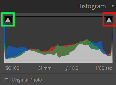 Lightroom Basic panel highlights and shadows sliders