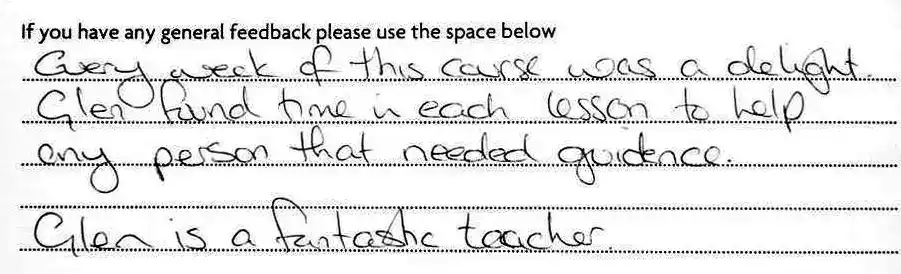 Photoshop Lessons Student Feedback and Testimonial