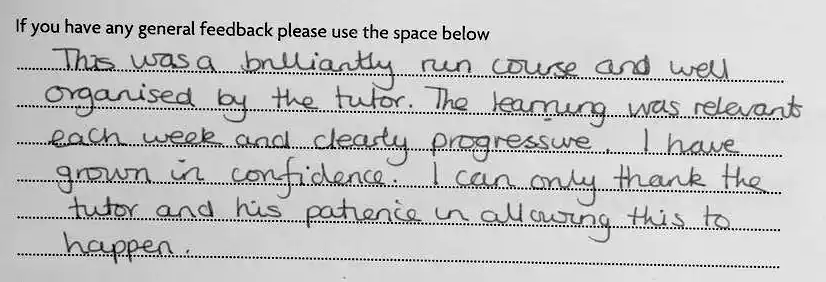 Photoshop Lessons Student Feedback and Testimonial