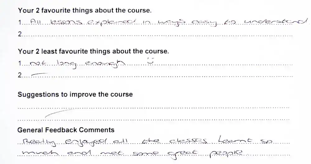 Photoshop Lessons Student Feedback and Testimonial