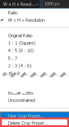 create crop preset tutorial