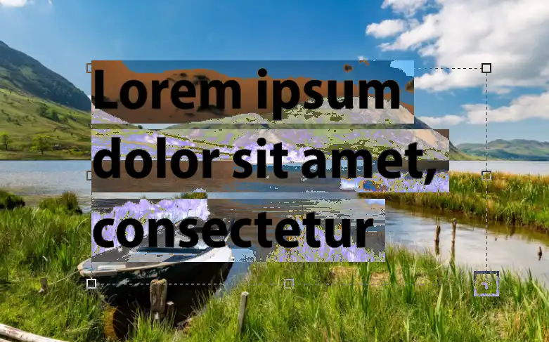 Photoshop horizontal-type-mask-tool