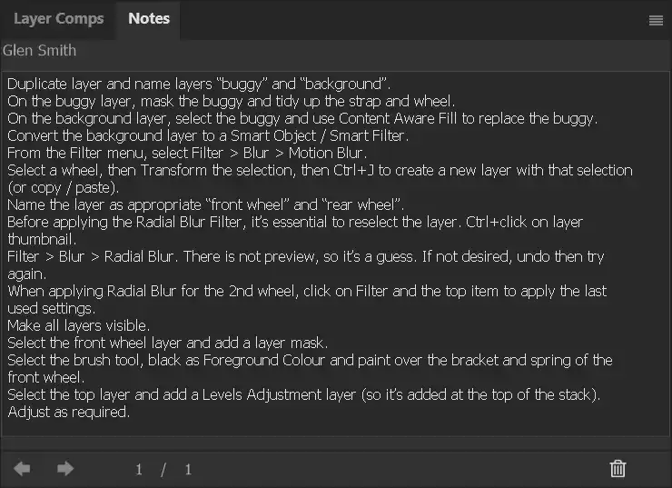 Photoshop Note Tool Tutorial