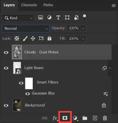 photoshop tutorial to create light beam