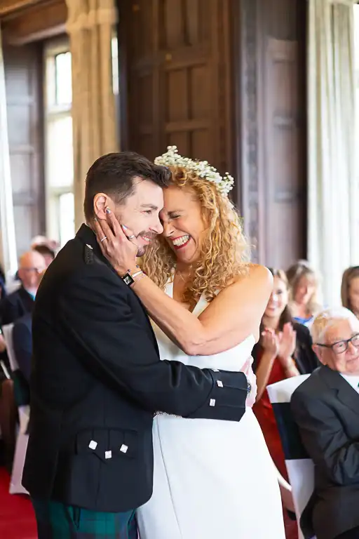 Wedding photography at Fanhams Hall in October, Ware