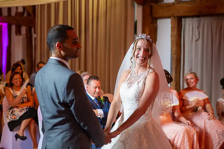 Wedding photography at Knebworth Barns, Knebworth, Hertfordshire