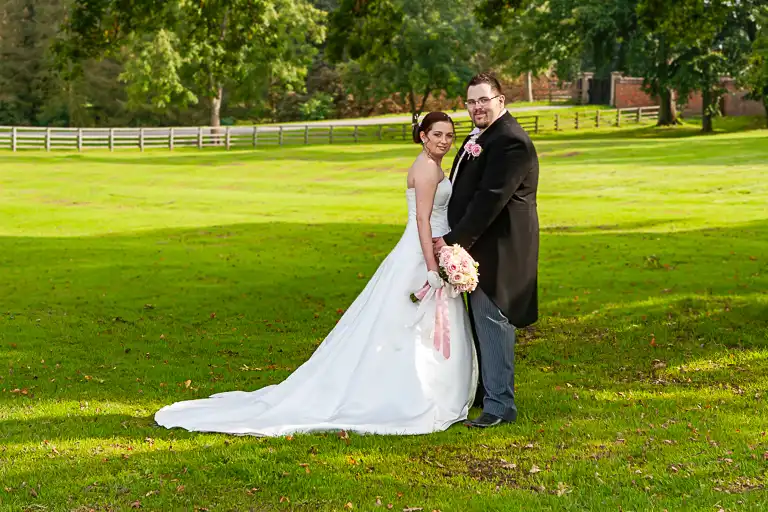 Wedding photography at Towcester Racecourse